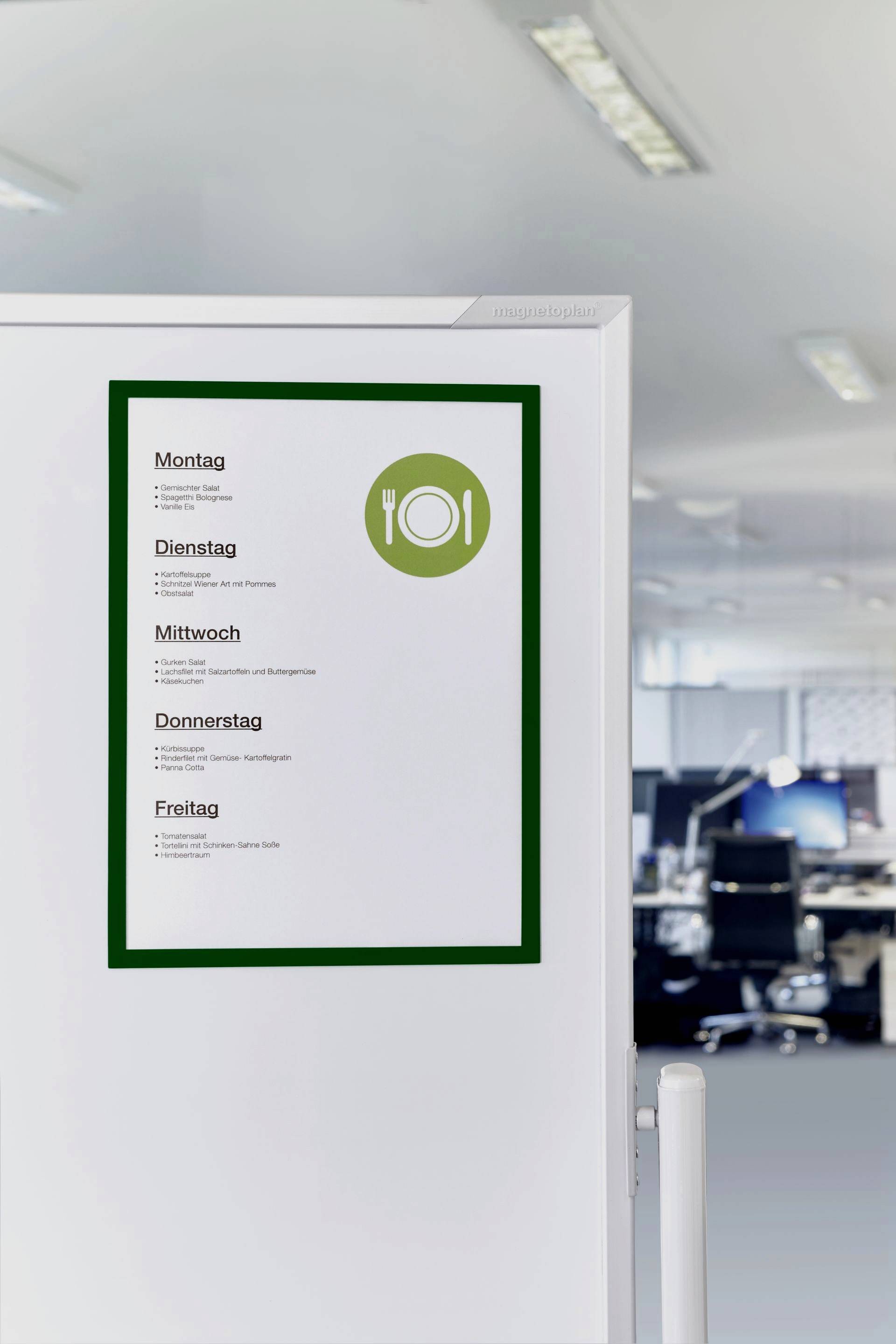 magnetoplan 1130305 Magnetic frame Green A4