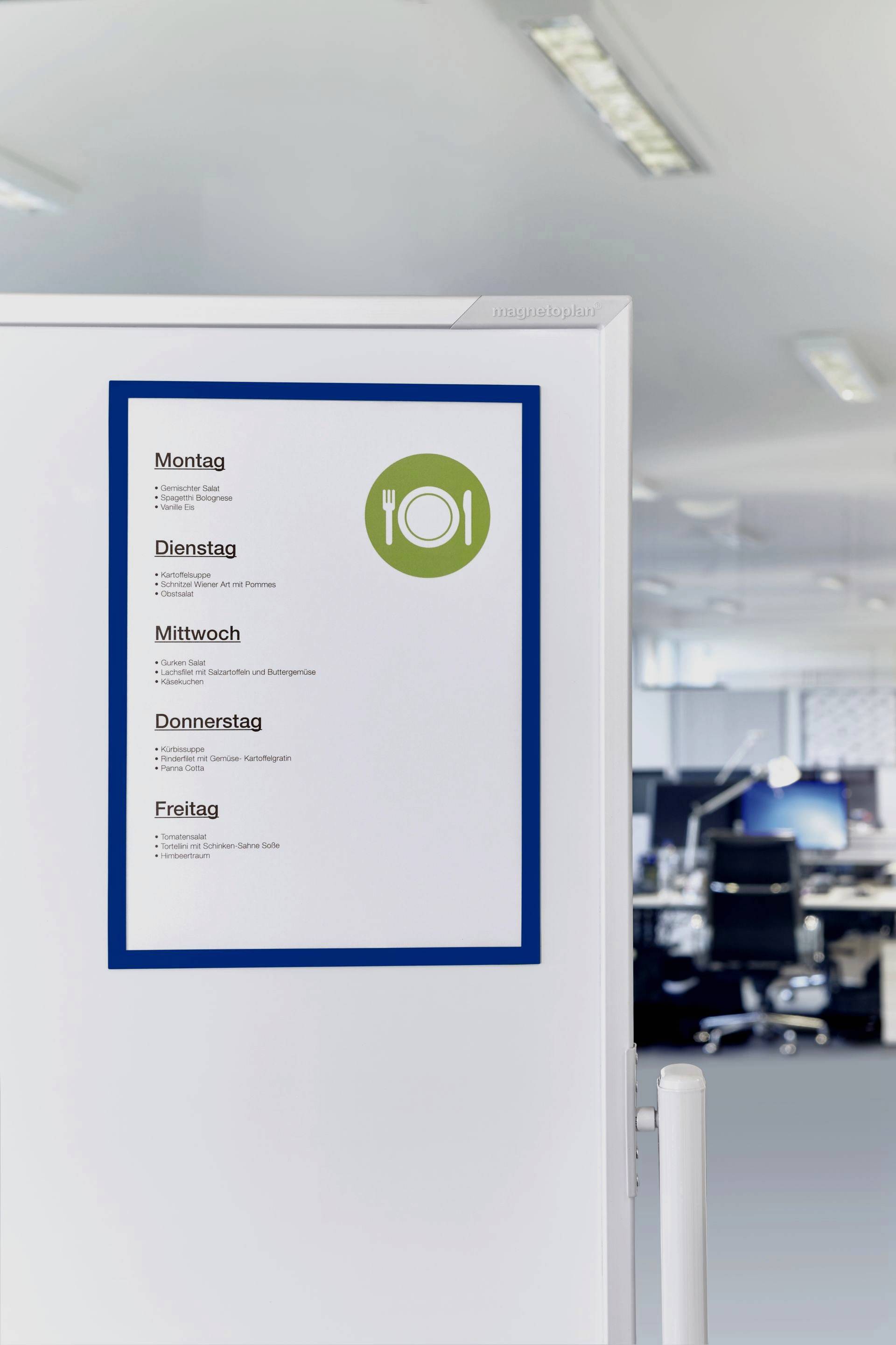 magnetoplan 1130403 Magnetic frame Blue A3