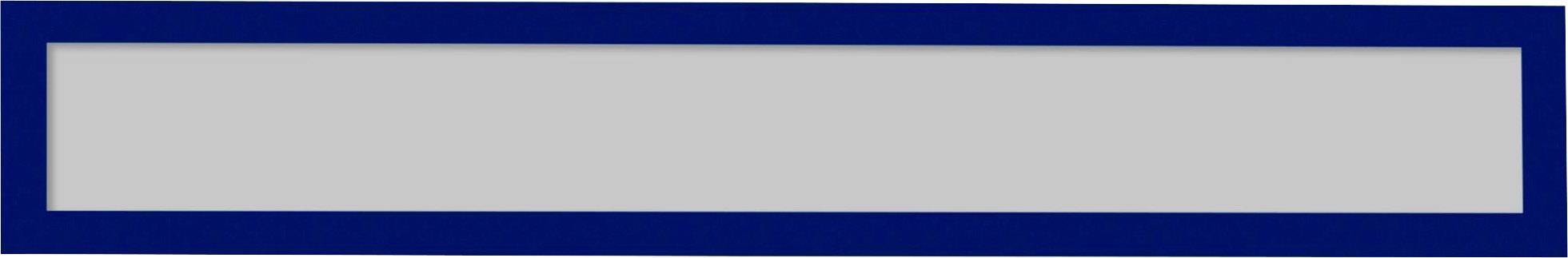A rectangular picture frame in dark blue without any image content. The frame has a simple, modern design.