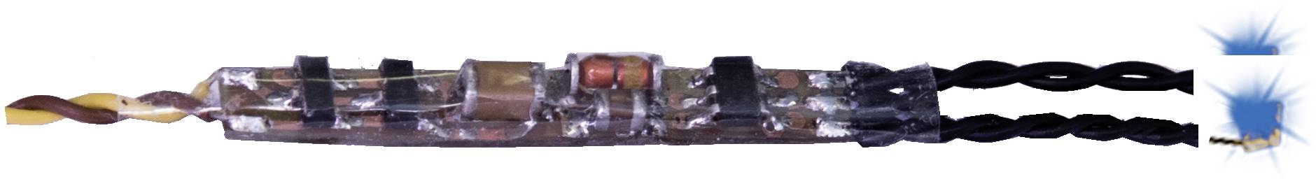 Viessmann Modelltechnik 5271 Mikro-Blinkelektronik blau, 2 LEDs Flashing control circuits Blue 1 pc(s)