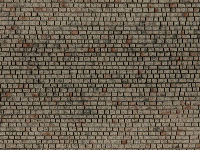 Brick wall texture with a red and grey colour variation.