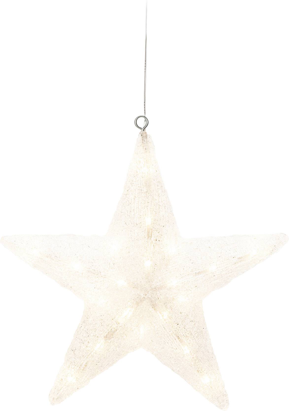 Konstsmide 4483-103 Acrylic figurine EEC: F (A - G) Star Warm white LED (monochrome) Clear