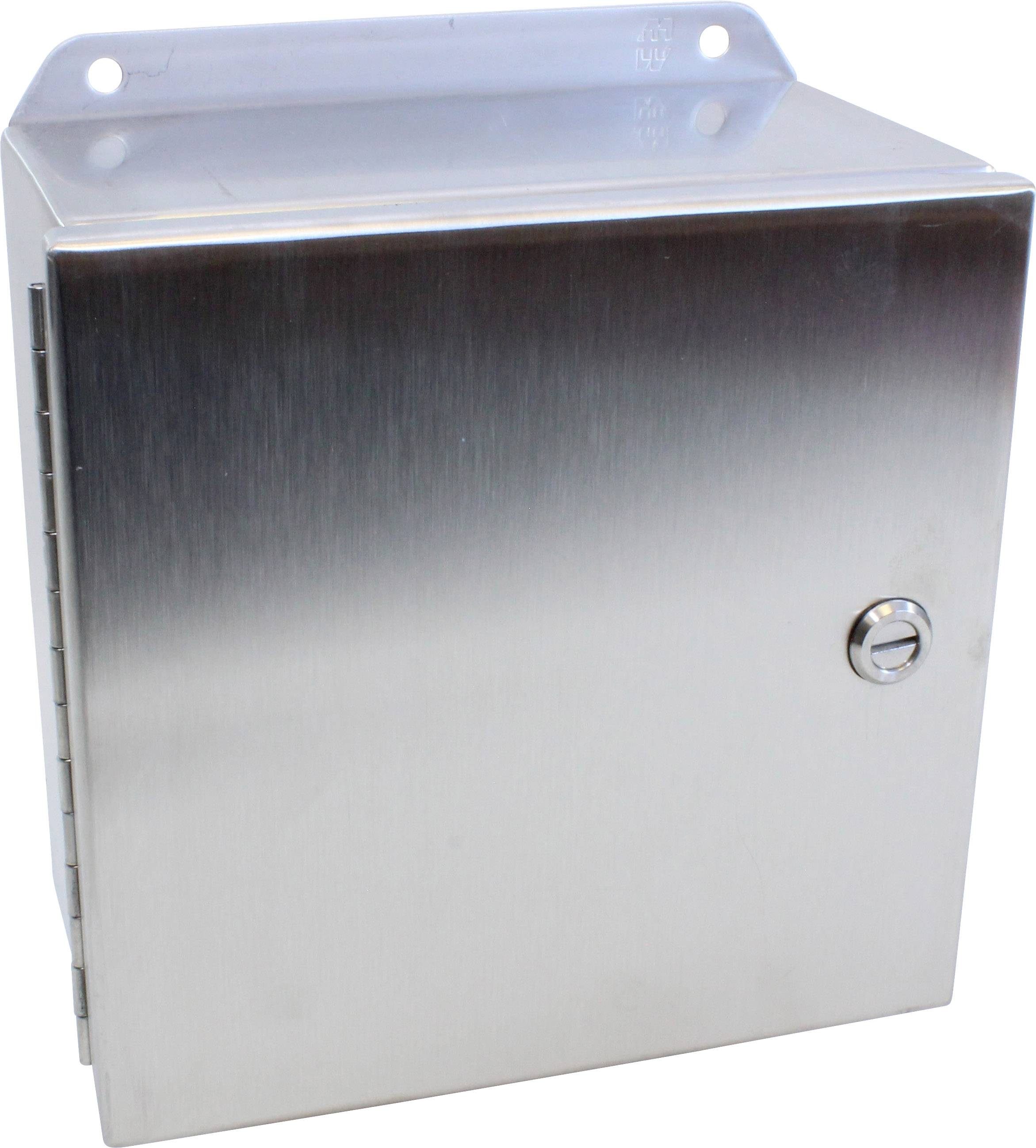 Hammond Electronics Wall-mount enclosure 203 x 203 x 102 Stainless steel Stainless steel 1 pc(s)