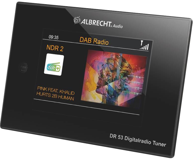 Albrecht DR 53 DAB+/UKW/Bluetooth Desk radio DAB, DAB+, FM Incl. remote control, Spotify Black
