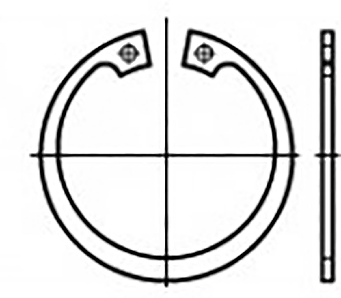 TOOLCRAFT TO-6855159 Retaining rings DIN 472 Spring steel 2000 pc(s)