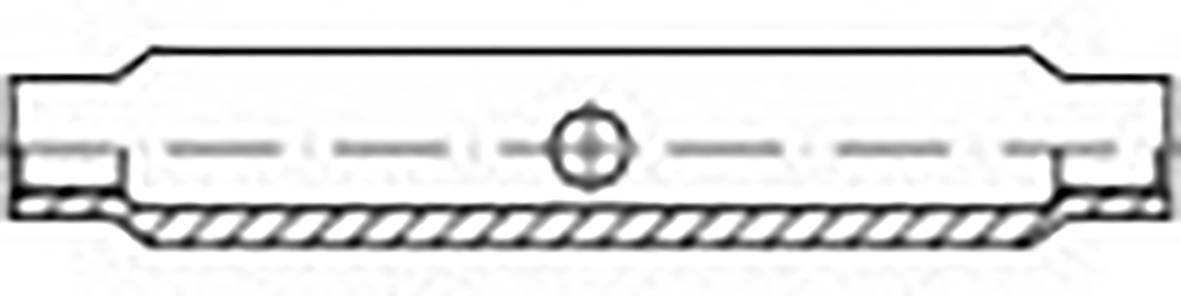 TOOLCRAFT TO-6865968 Turnbuckle sleeve M20 Steel zinc plated DIN 1478 1 pc(s)