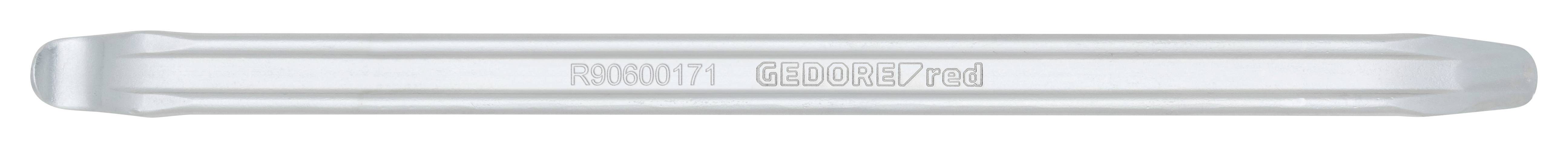 A silver, metallic ballpoint pen, lying flat.