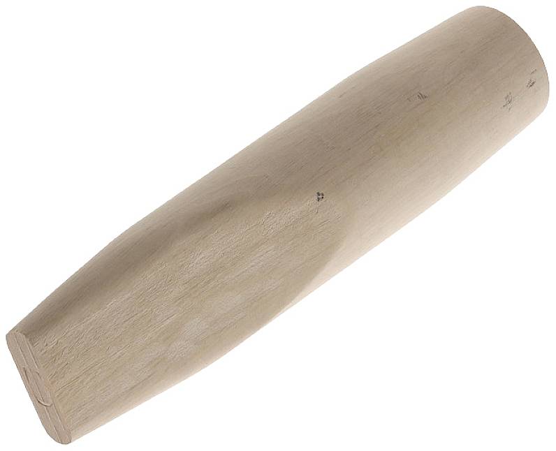 A rectangular, smooth wooden block in cylindrical form with slightly bevelled edges.