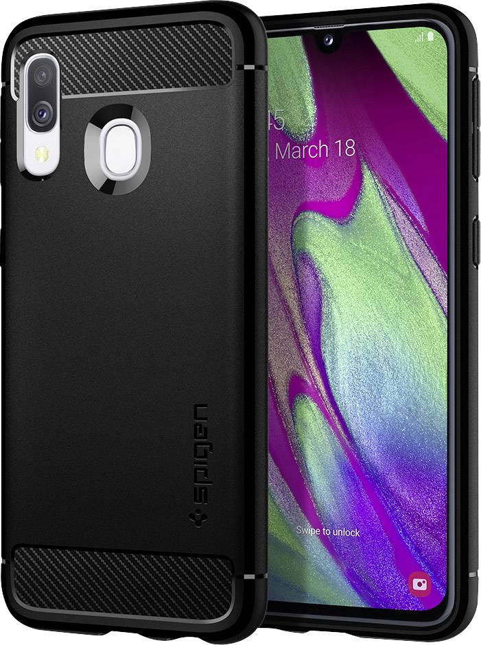 Spigen Rugged Armor Case Samsung Galaxy A40 Matt black