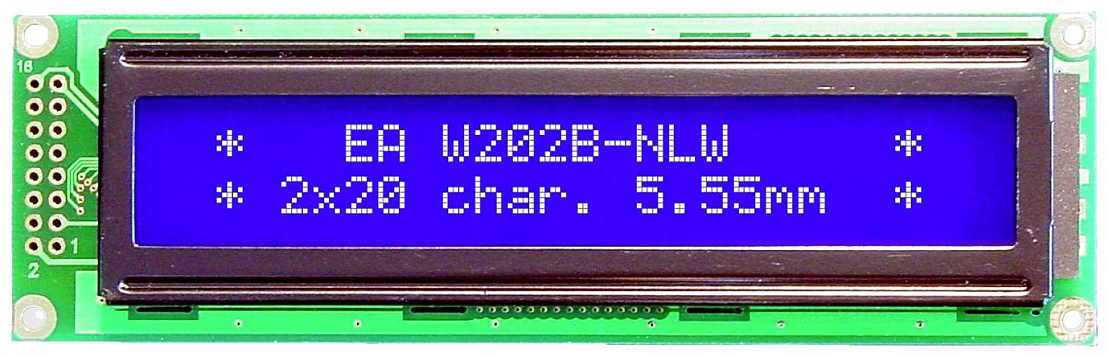 DISPLAY VISIONS Seven-segment display Blue-white 5.55 mm 3.3 V, 5 V No. of digits: 2