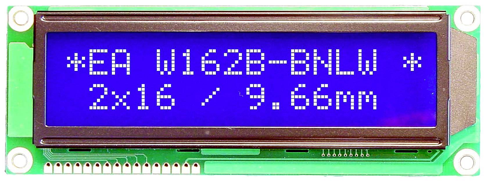 DISPLAY VISIONS Seven-segment display Blue-white 9.66 mm 3.3 V, 5 V No. of digits: 2 EAW162B-BNLW