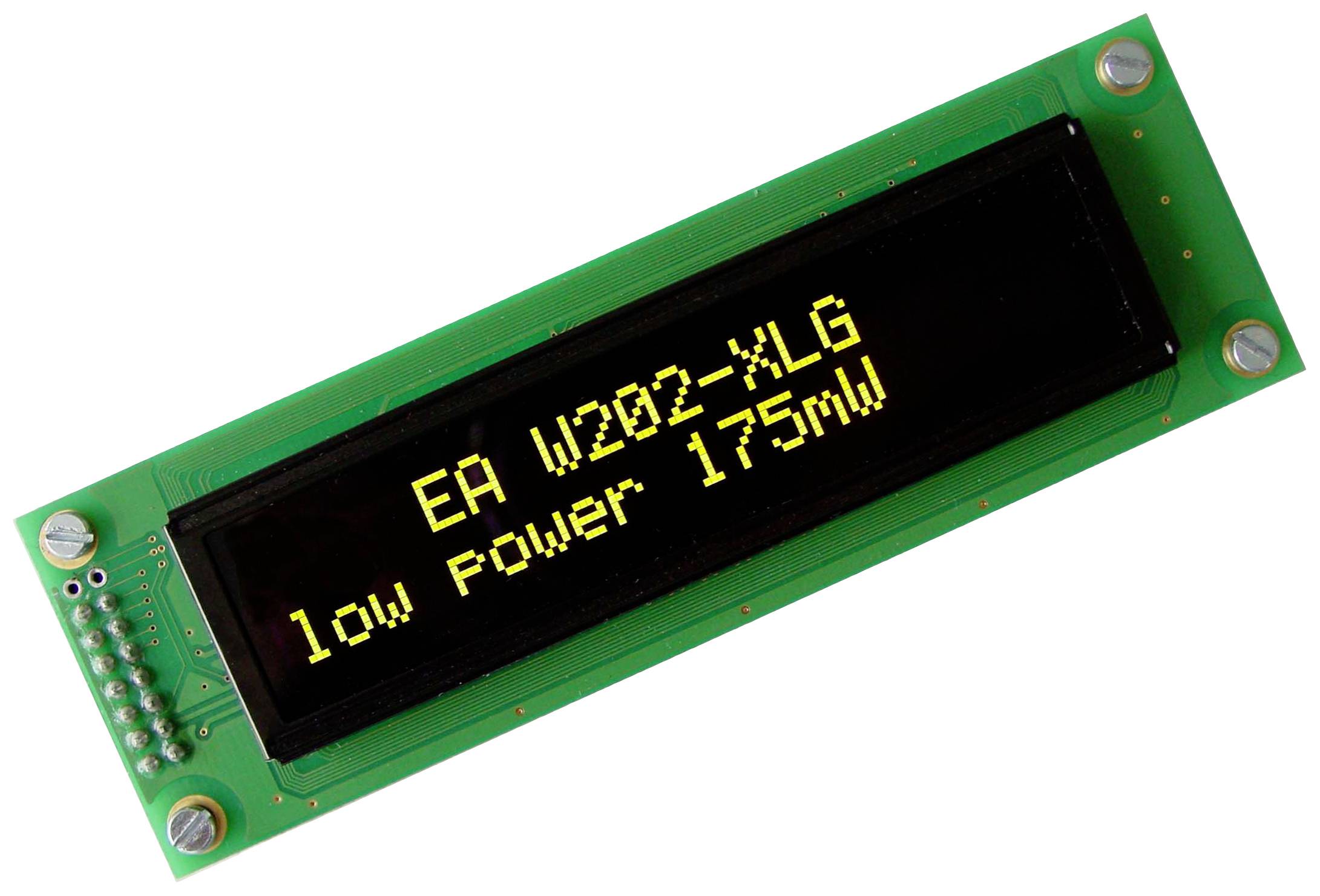 DISPLAY VISIONS OLED screen Yellow-green 5.55 mm 3.3 V, 5 V No. of digits: 2 EAW202 XLG