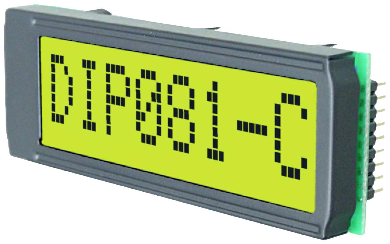 DISPLAY VISIONS Seven-segment display Yellow 11.48 mm 5 V No. of digits: 1 EADIP081 CNLED