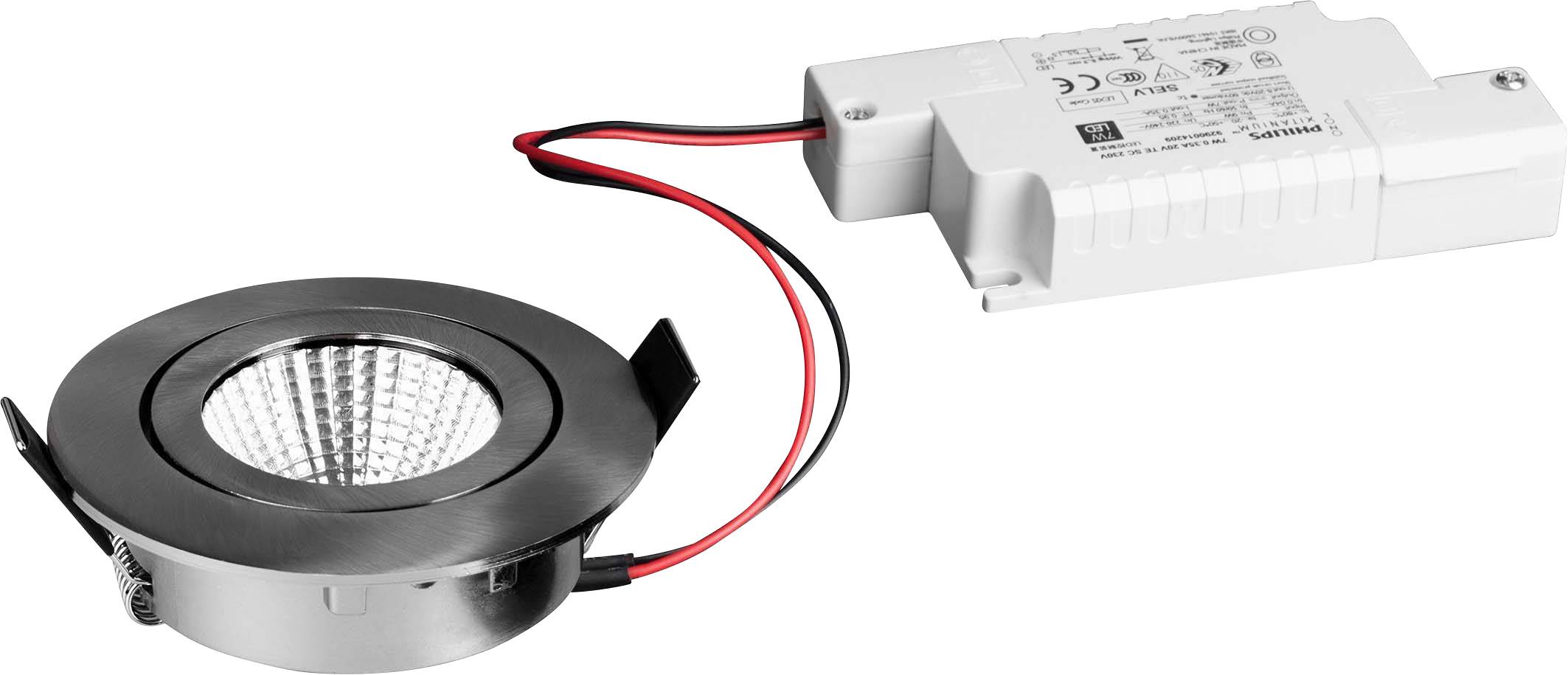 Brumberg 39363153 39363153 LED recessed light LED (monochrome) 6 W Nickel