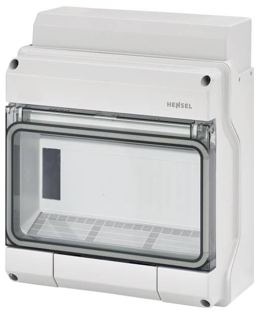 Hensel 61000736 KV 1509 Distribution board Surface-mount No. of partitions = 9 No. of rows = 1 Content 1 pc(s)