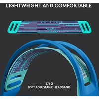 Logitech Gaming G733 LIGHTSPEED Gaming On-ear headset Cordless (1075099) 7.1 Surround Blue Volume control Logitech Gaming G733 LIGHTSPEED Gaming On-ear headset Cordless (1075099) 7.1 Surround Blue Volume control