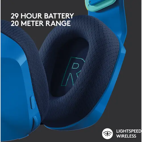 Logitech Gaming G733 LIGHTSPEED Gaming On-ear headset Cordless (1075099) 7.1 Surround Blue Volume control Logitech Gaming G733 LIGHTSPEED Gaming On-ear headset Cordless (1075099) 7.1 Surround Blue Volume control