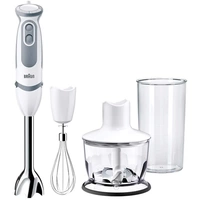 Braun MultiQuick 5 Vario Hand-held blender 1000 W with graduated beaker, with blender attachment, with blender attachment Grey Braun MultiQuick 5 Vario Hand-held blender 1000 W with graduated beaker, with blender attachment, with blender attachment Grey