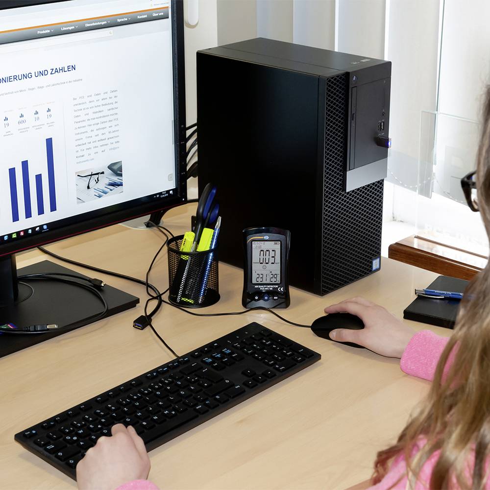 Formaldehyde detector PCE Instruments PCE-HFX 100 Temperature, Humidity