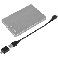 Verbatim Stor 'n' Go 1 TB 2.5" external hard drive USB A (USB 3.2 1st gen) Spaceship grey 53662 Verbatim Stor 'n' Go 1 TB 2.5" external hard drive USB A (USB 3.2 1st gen) Spaceship grey 53662