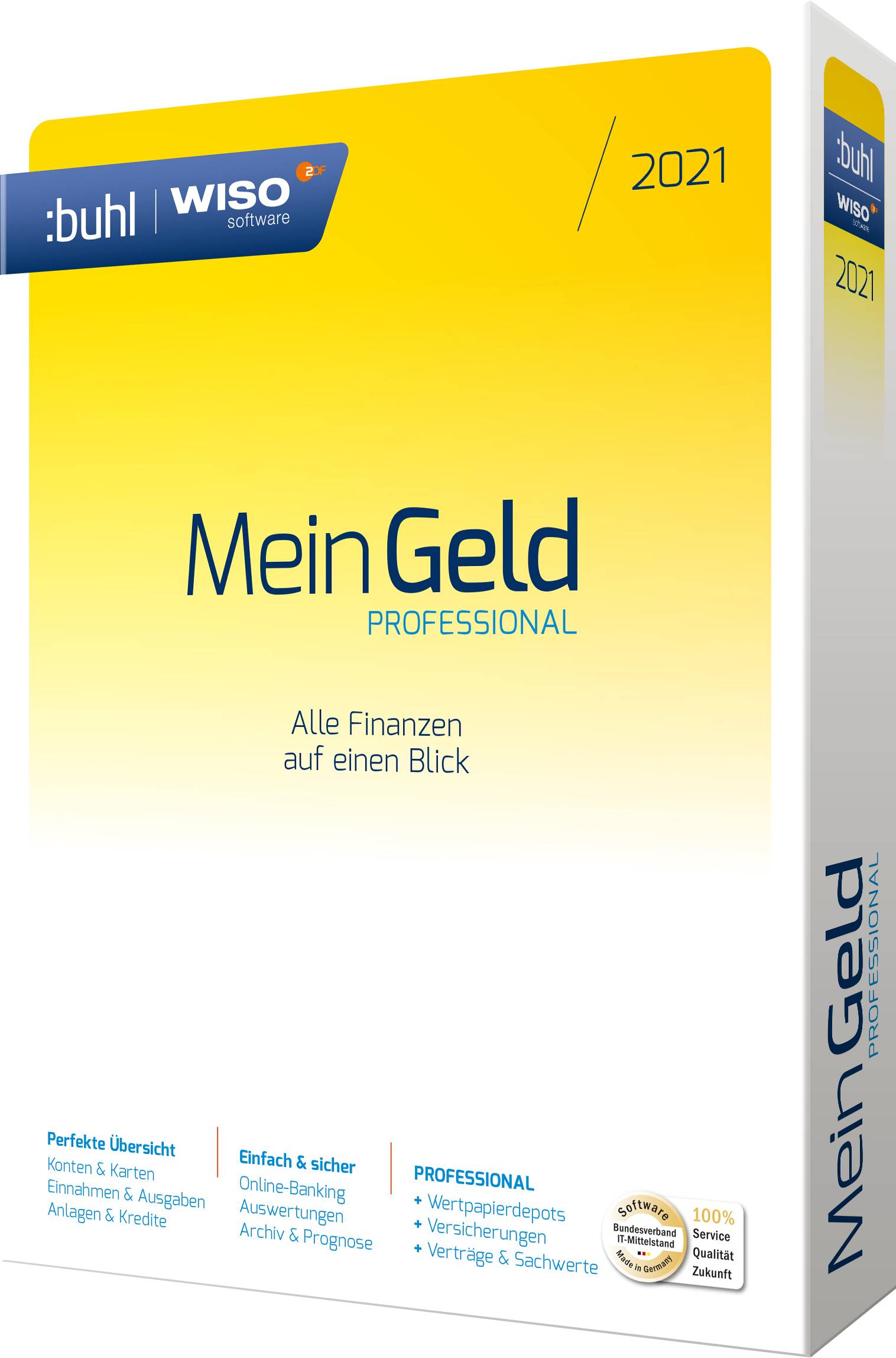WISO Mein Geld Professional 2021 Full version, 1 licence Windows Finance & Accounting