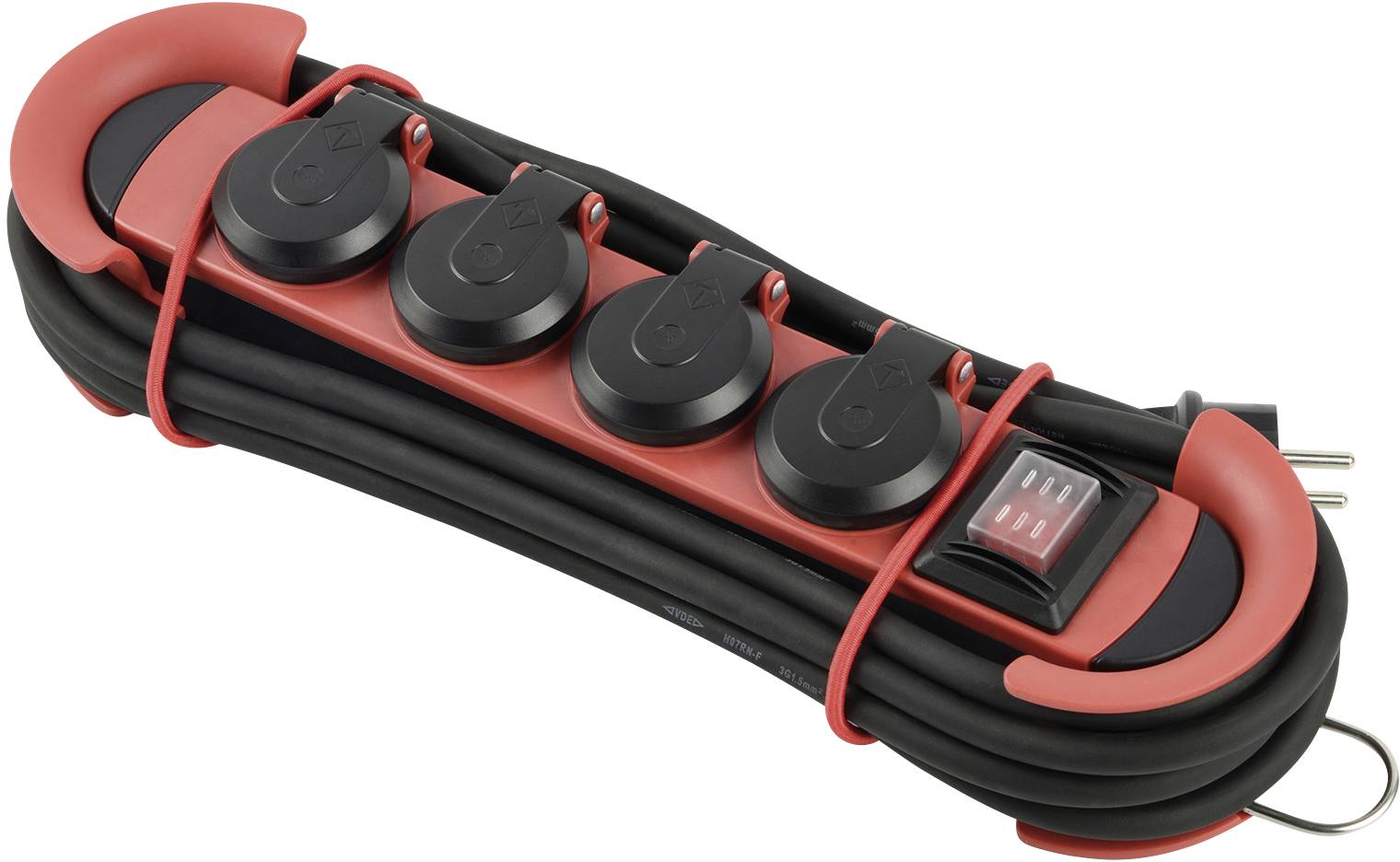Maxtrack NV 61-5 L Power strip (+ switch) Black PG connector 1 pc(s)