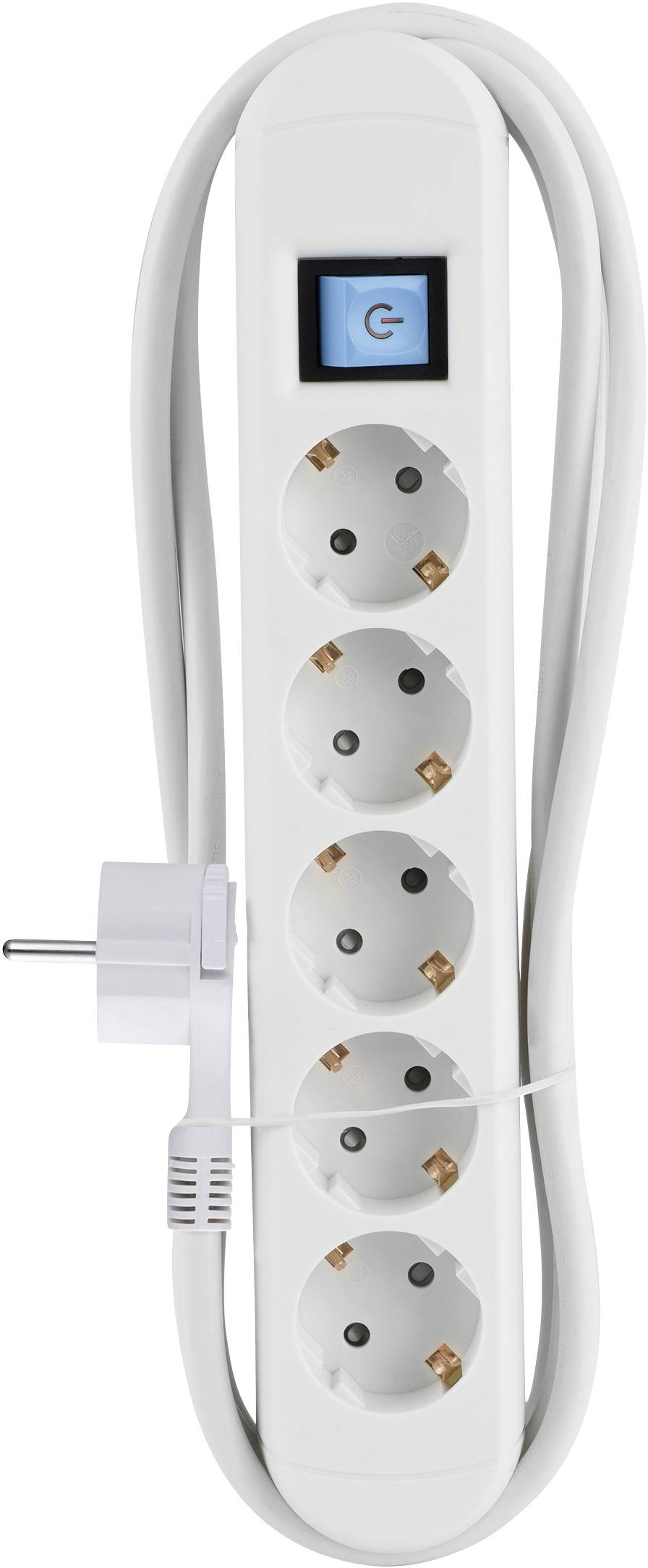 Maxtrack NV 57-1,5 WL Power strip (+ switch) White PG connector 1 pc(s)