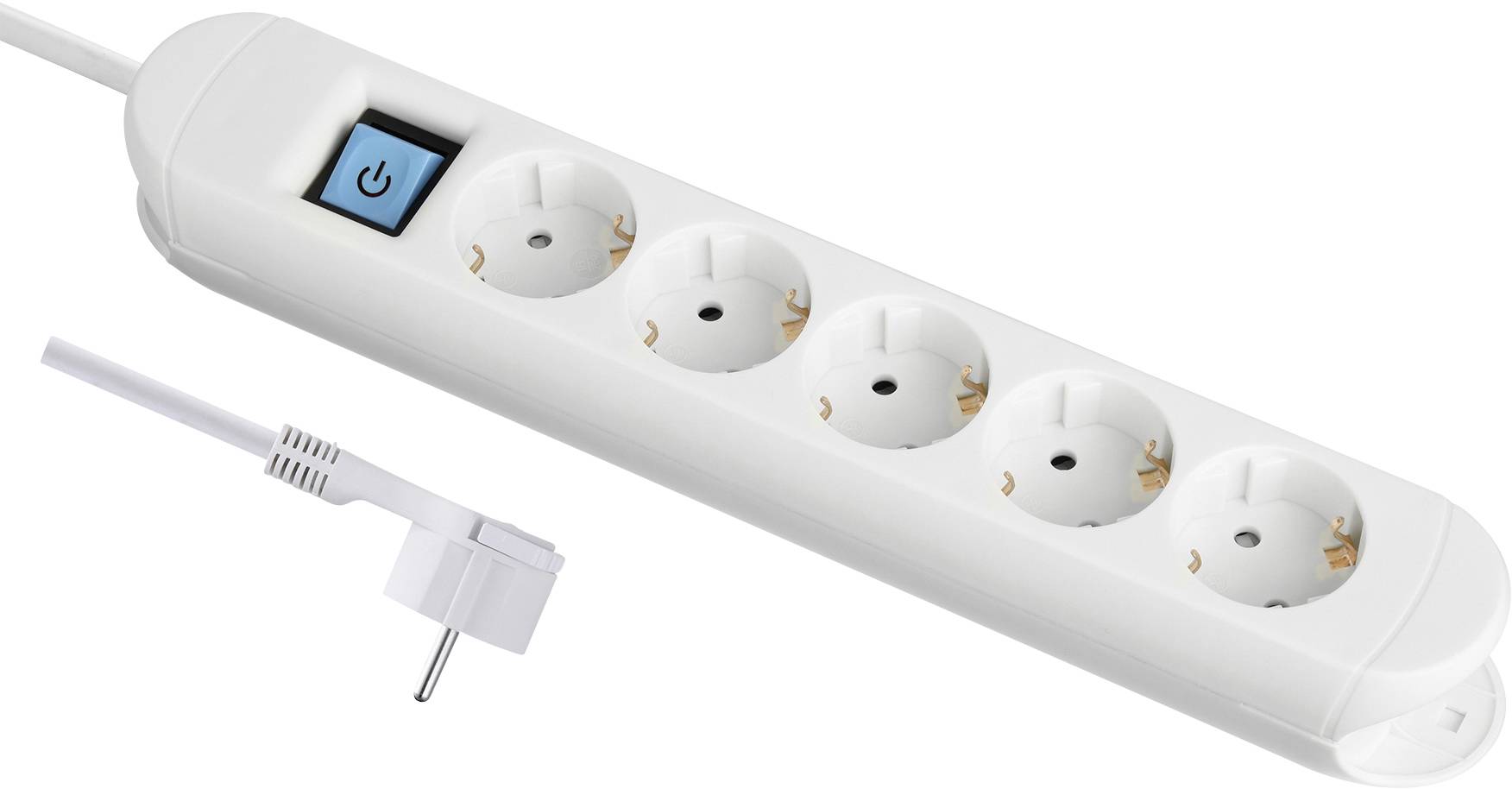 Maxtrack NV 57-3 WL Power strip (+ switch) White PG connector 1 pc(s)