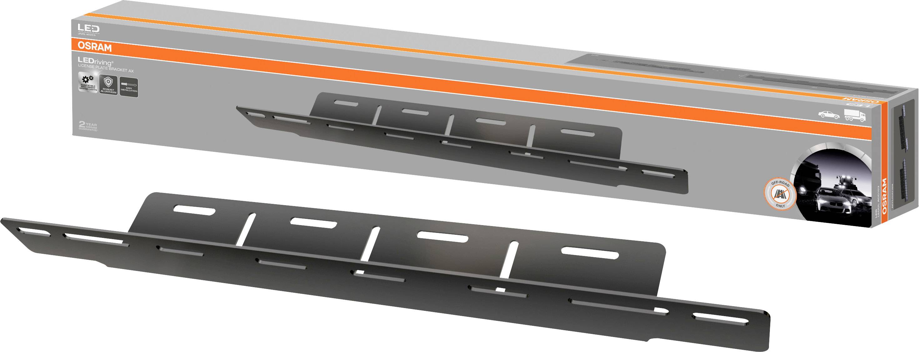 Osram Automotive Fastener LICENSE PLATE BRACKET AX LEDDL ACC 103 (W x H x D) 686 x 71 x 93 mm