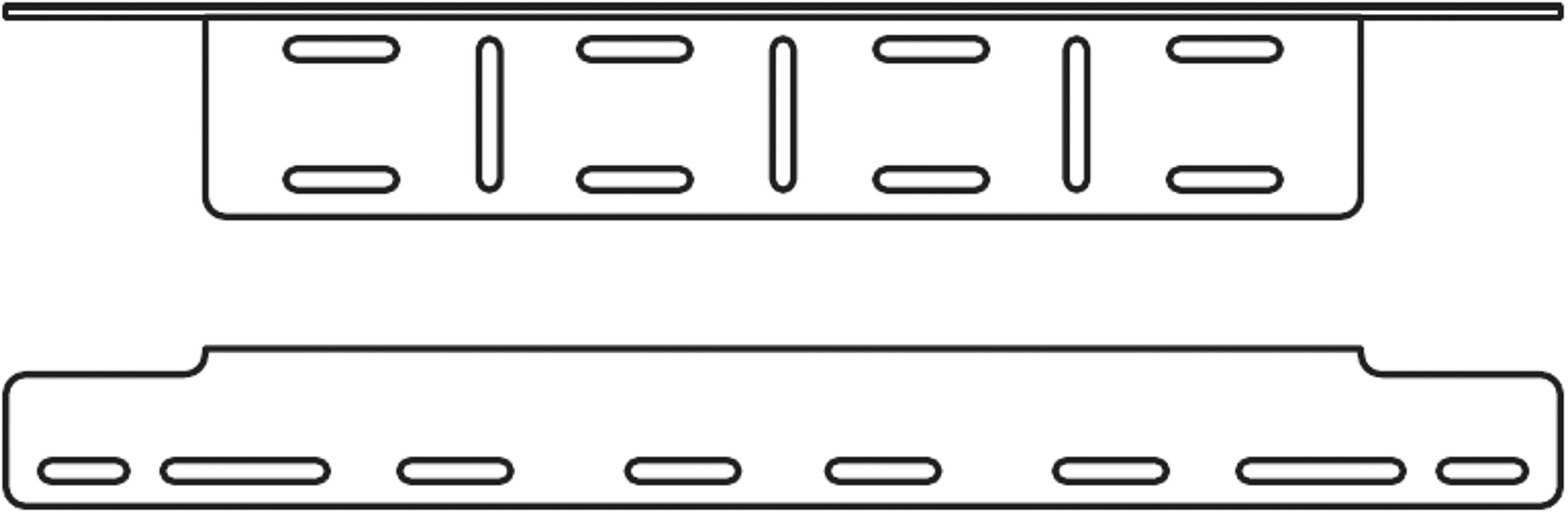 Osram Automotive Fastener LICENSE PLATE BRACKET AX LEDDL ACC 103 (W x H x D) 686 x 71 x 93 mm