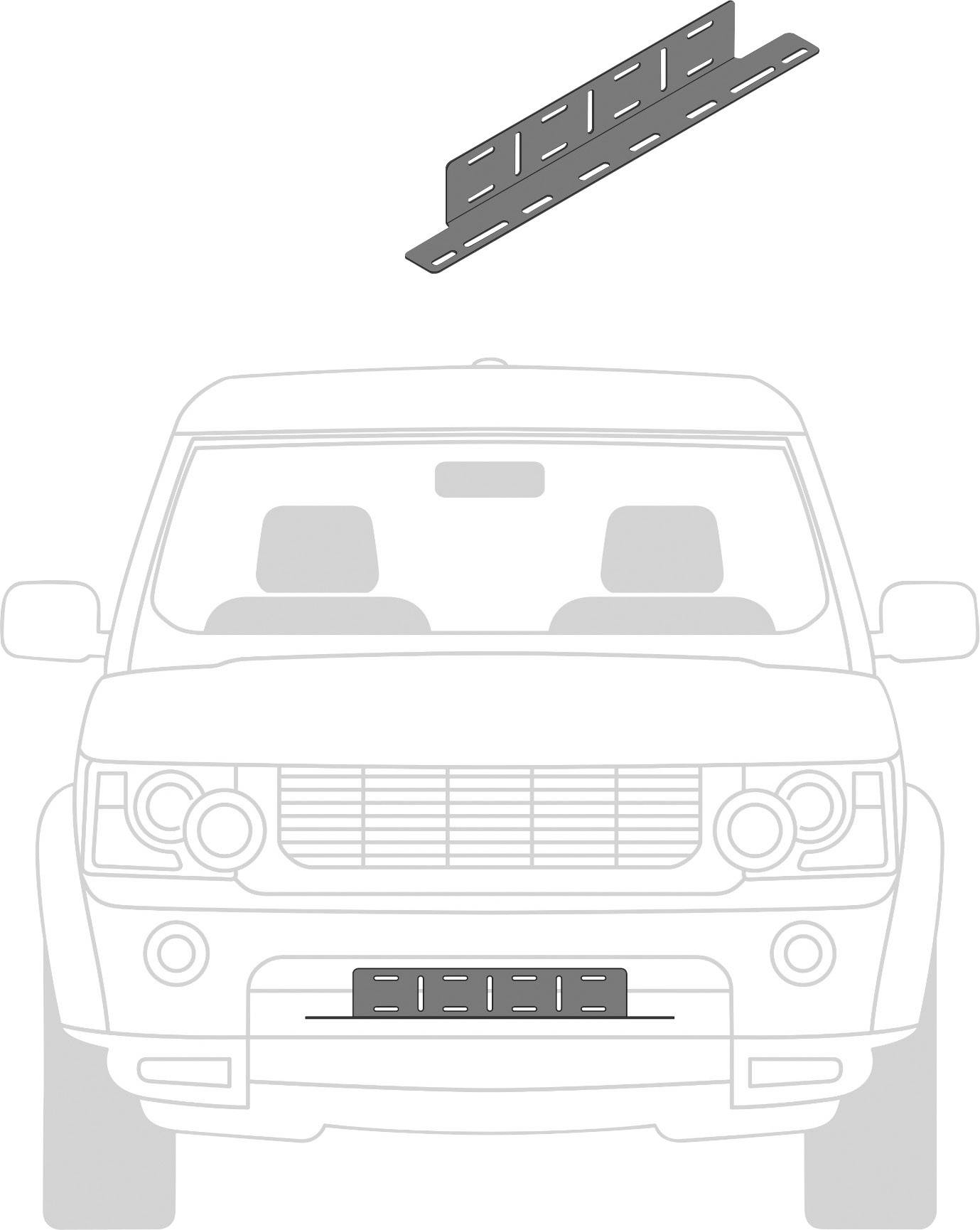 Osram Automotive Fastener LICENSE PLATE BRACKET AX LEDDL ACC 103 (W x H x D) 686 x 71 x 93 mm