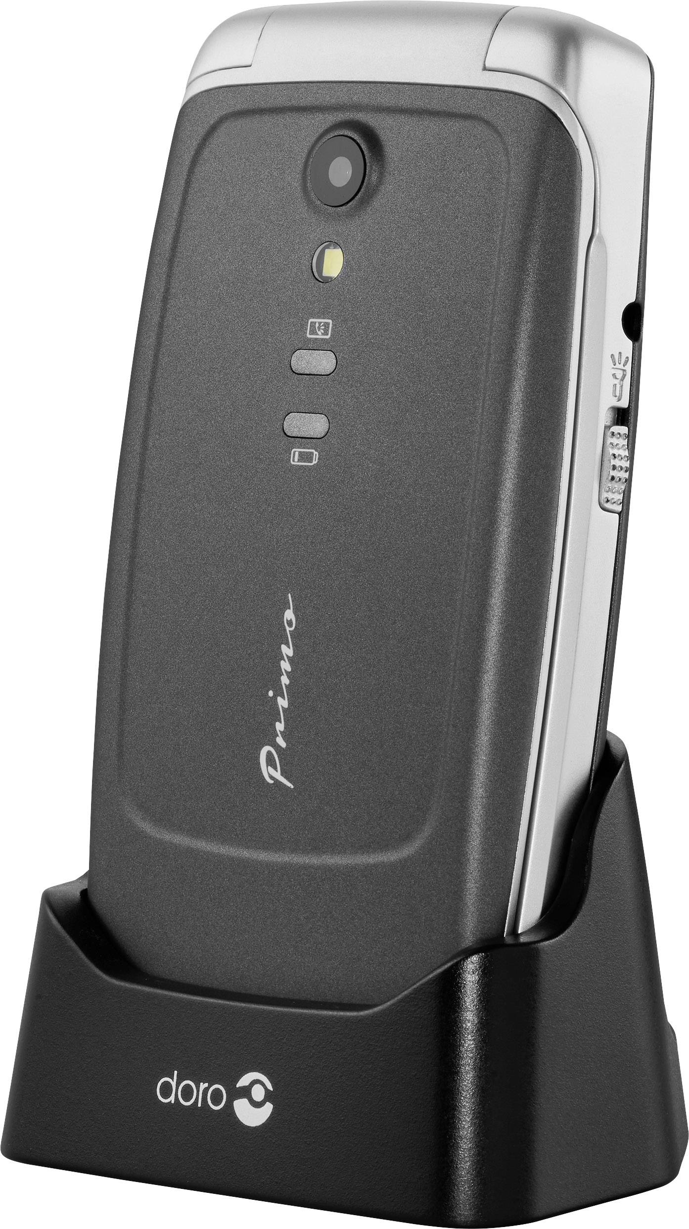 Primo by DORO Primo 408 by DORO Big button mobile phone Panic button Graphite