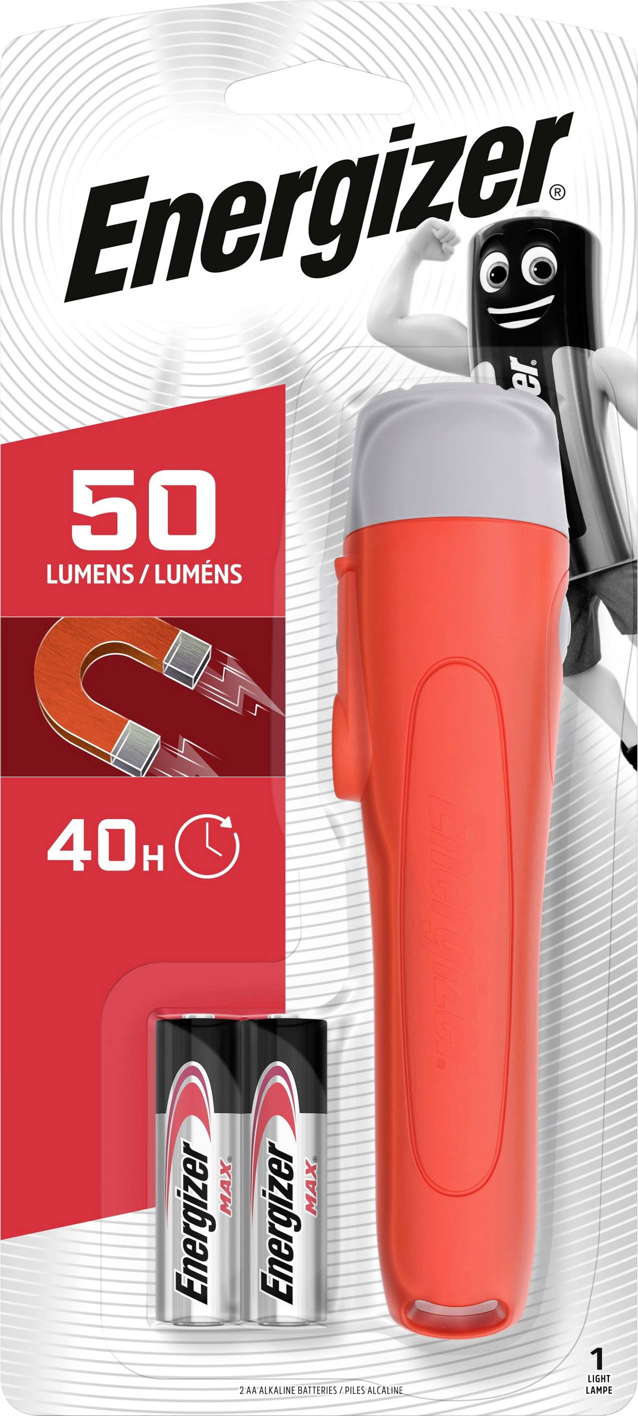 Energizer Magnet LED (monochrome) Torch battery-powered 50 lm 40 h 92 g