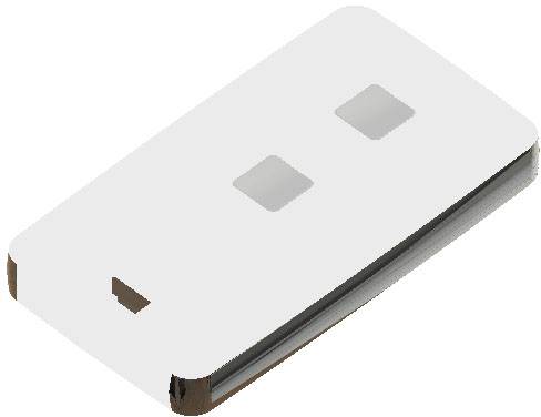 TEKO 13122.23 Remote control housing 71.5 x 39.3 x 11.5 Acrylonitrile butadiene styrene, Zinc Black, Light grey 1 pc(s)