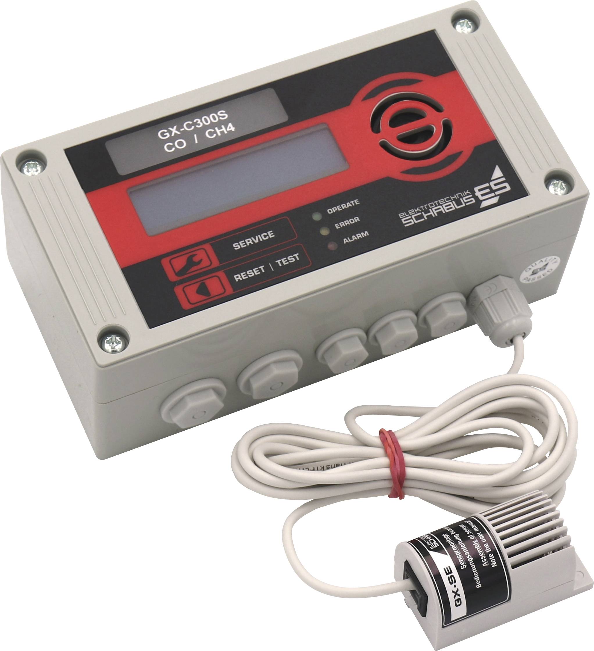 Schabus GX-C300S Carbon monoxide detector incl. built-in sensor mains-powered detects Carbon monoxide
