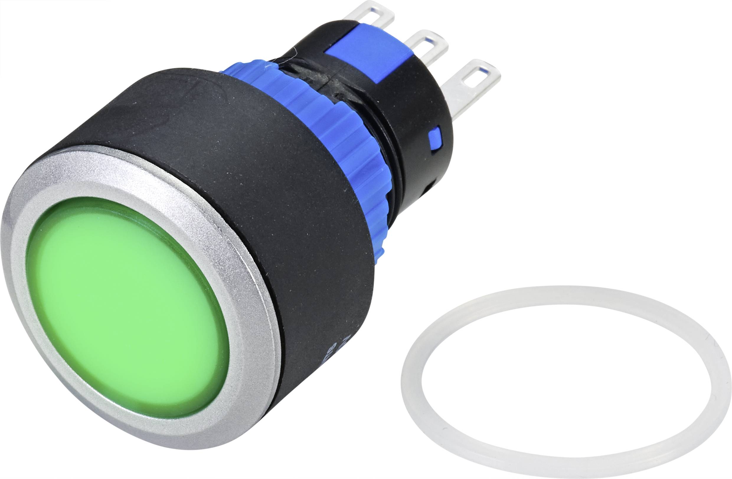 TRU COMPONENTS TC-9219068 Pushbutton 250 V AC 3 A 1 x Off/(On) momentary (Ø) 25 mm IP65 1 pc(s)