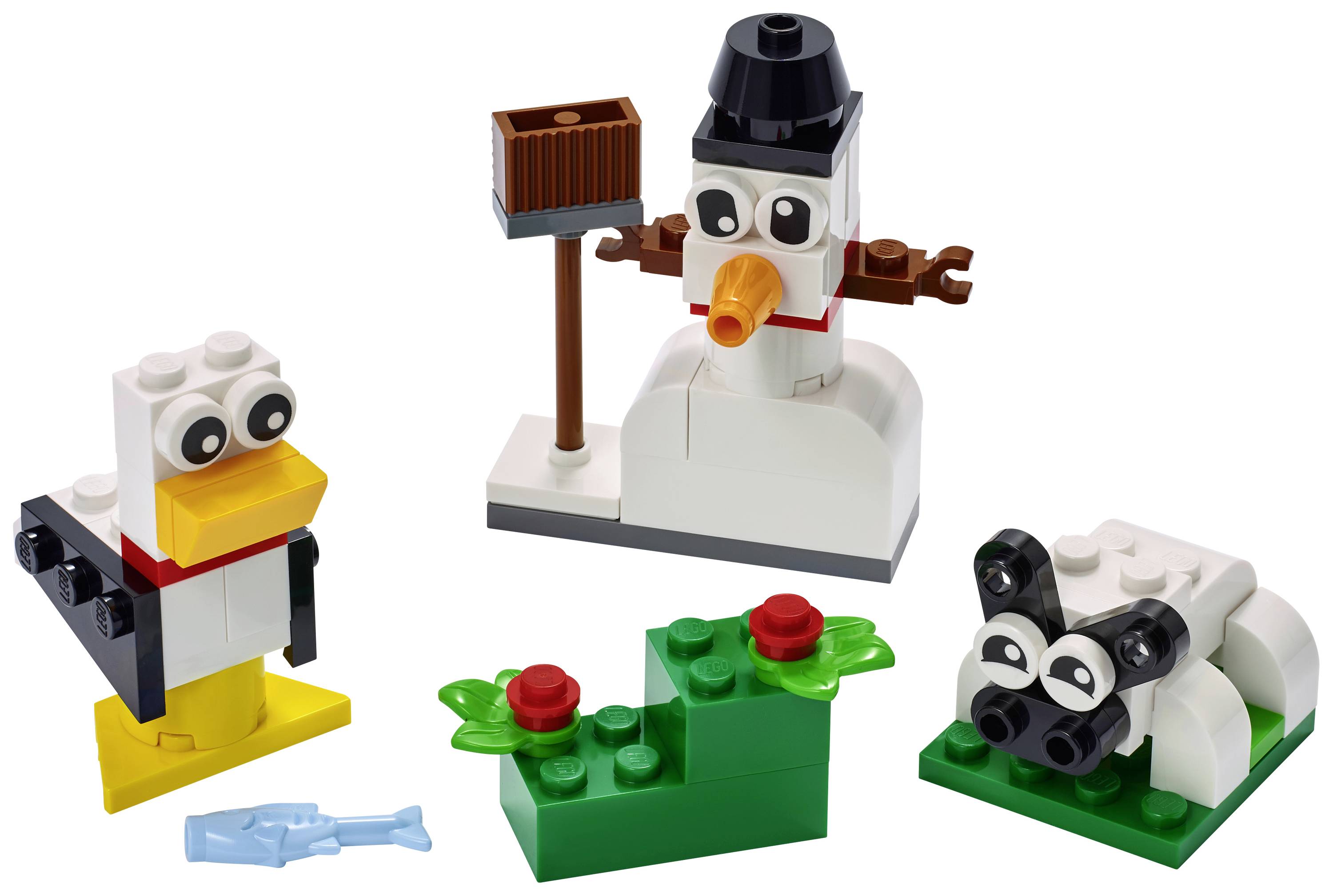 11012 LEGO® CLASSIC Creative construction set with white stones