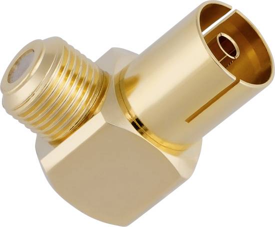 Oehlbach D1C62008 Coax socket connector gold-plated Connections: IEC coax socket 1 pc(s)