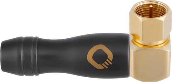 Series F-plug Adapter, right angle Content: 1 pc(s) Oehlbach