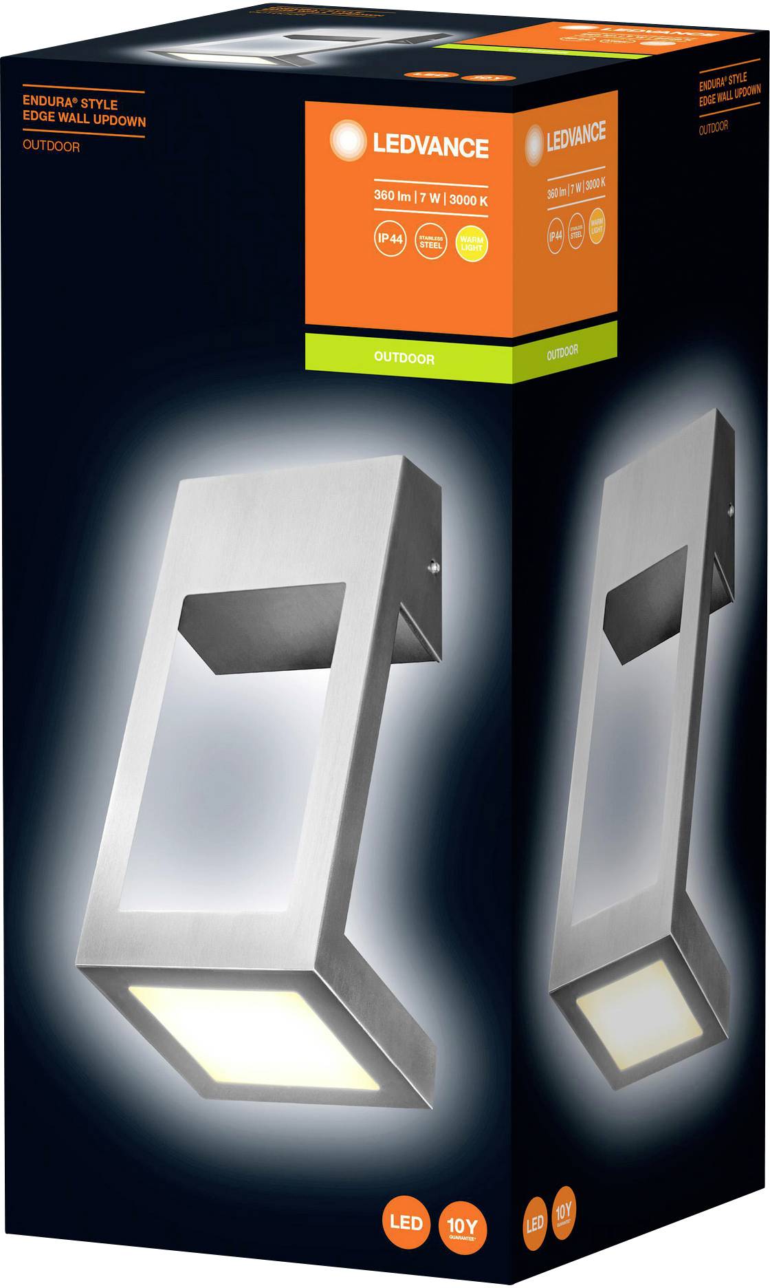 LEDVANCE Endura Style Edge 4058075478091 LED outdoor wall light 7.00 W Warm white Stainless steel