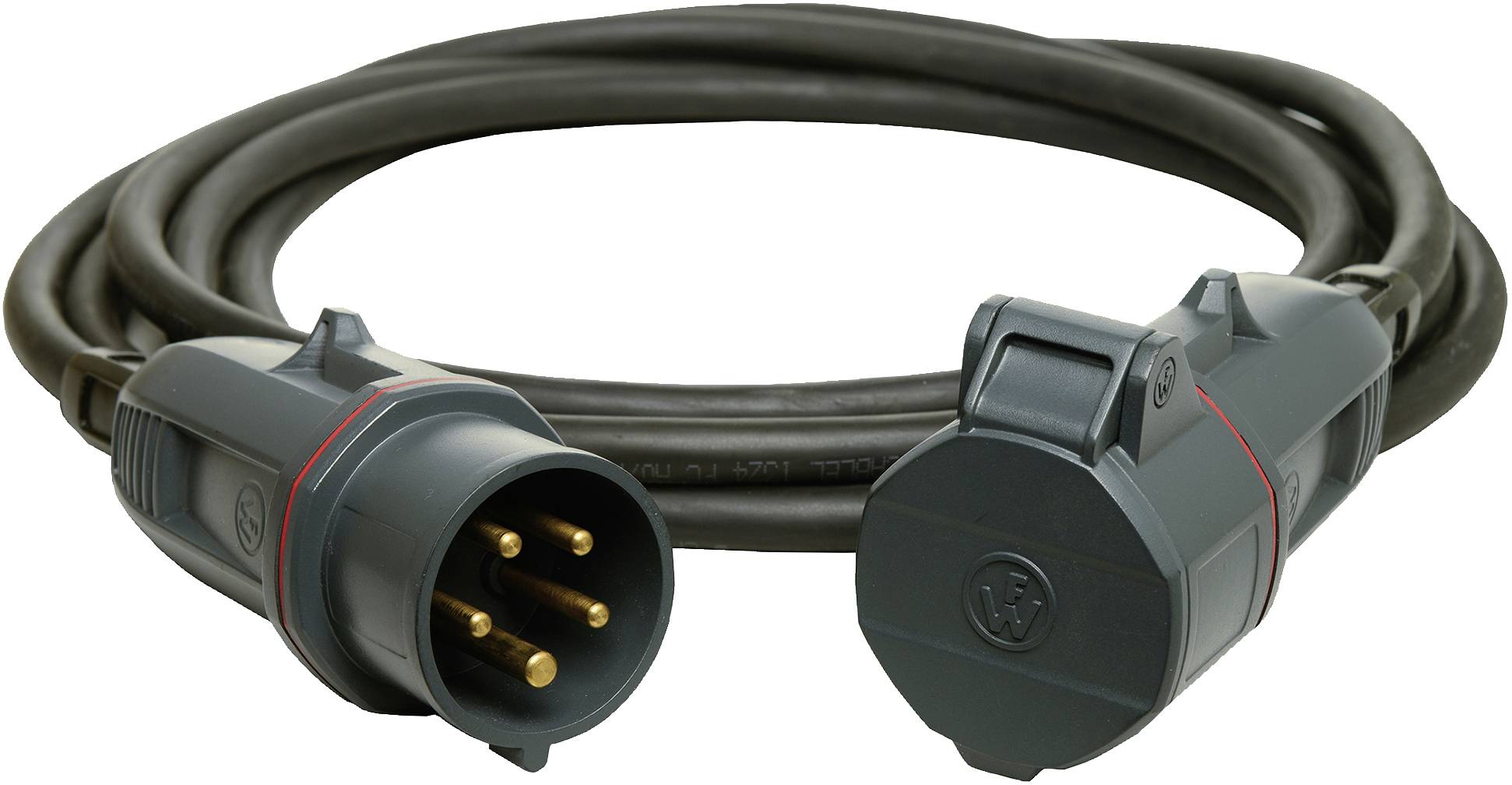 Walther Werke 39100502100100 Current Cable extension 16 A Black 10.00 m