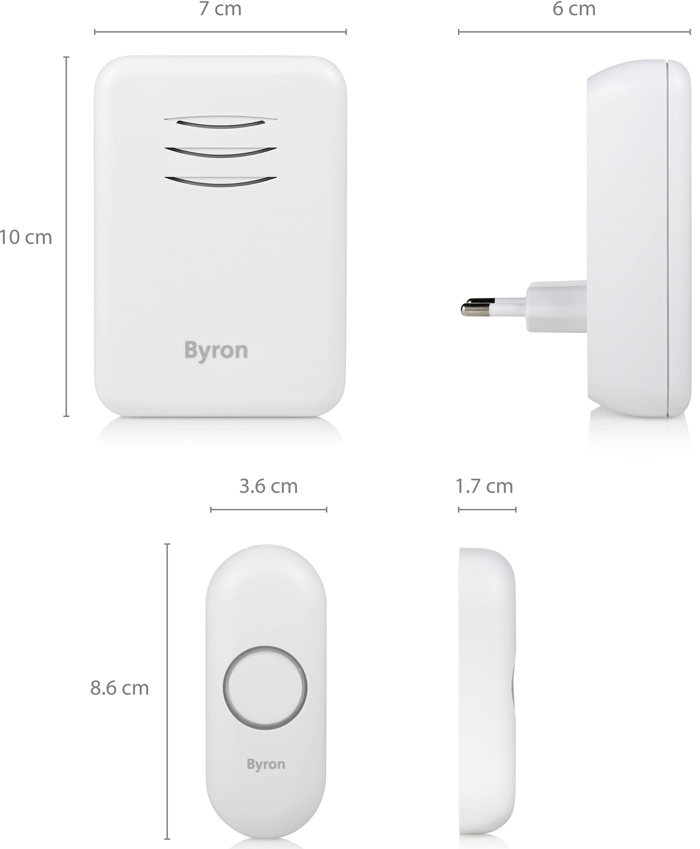 Byron DBY-22312 Wireless door bell Complete set