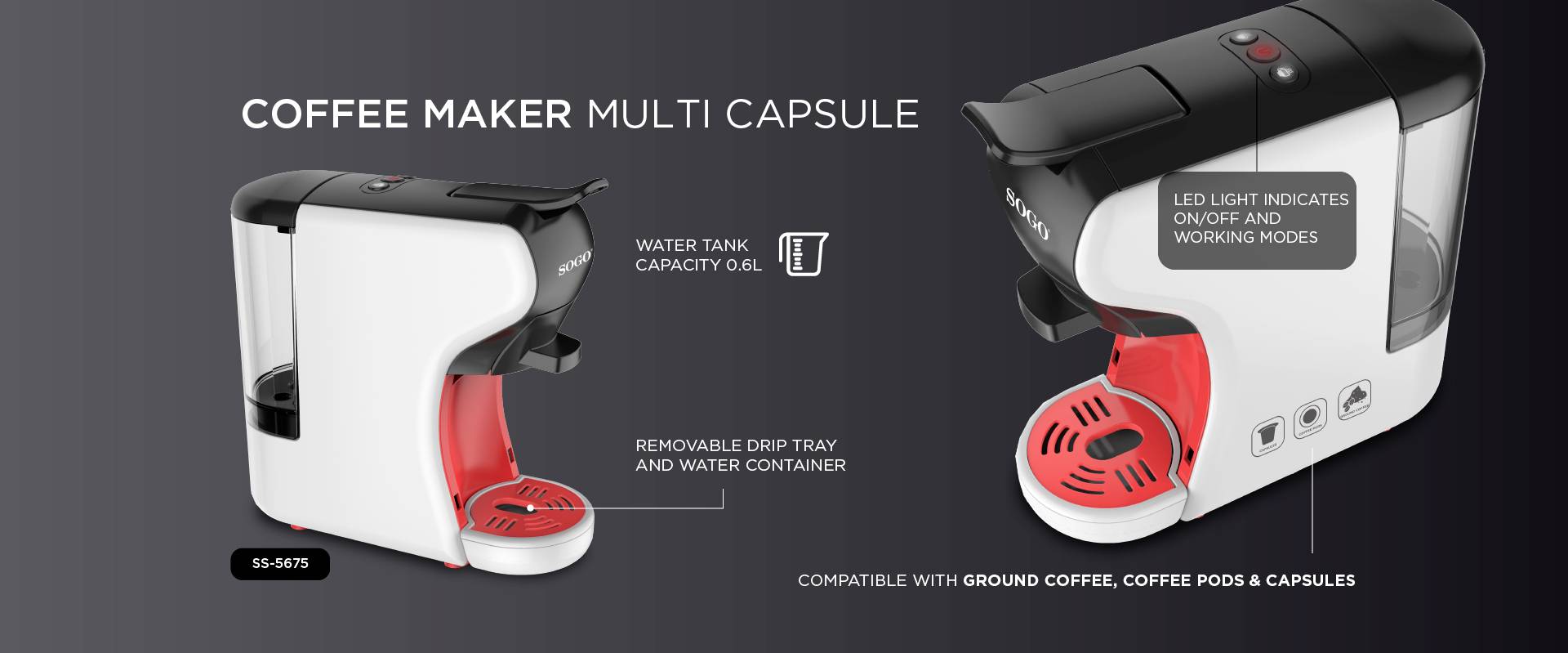 SOGO Human Technology Aromatti Capsule coffee machine