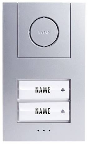 m-e modern-electronics Vistus AD ALU 4020 S Vistus Door intercom Corded Complete kit Semi-detached Silver