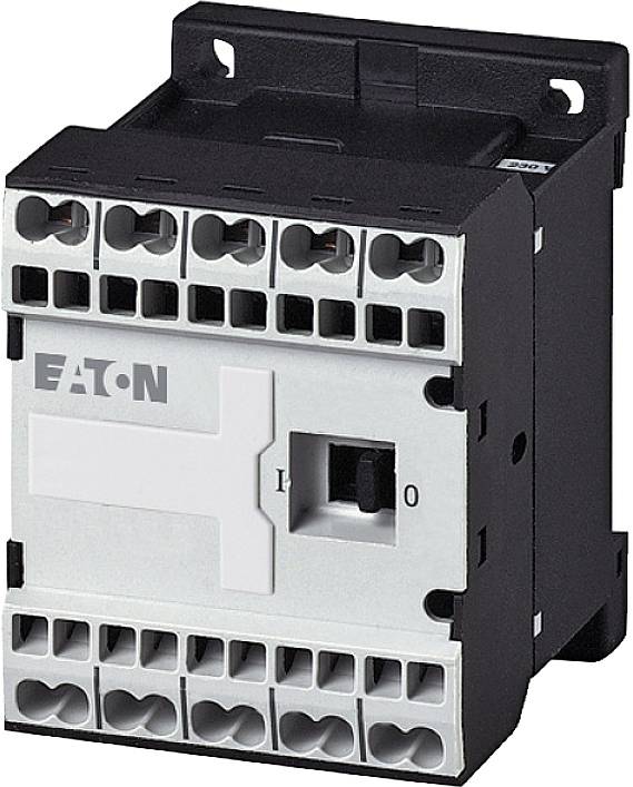 Electrical switch of a brand, rectangular in shape, with multiple connection terminals, suitable for industrial applications.