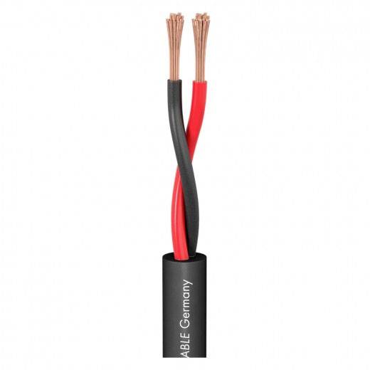 Sommer Cable 425-0051FC Speaker cable 2 x 2.5 mm² Black Sold per metre
