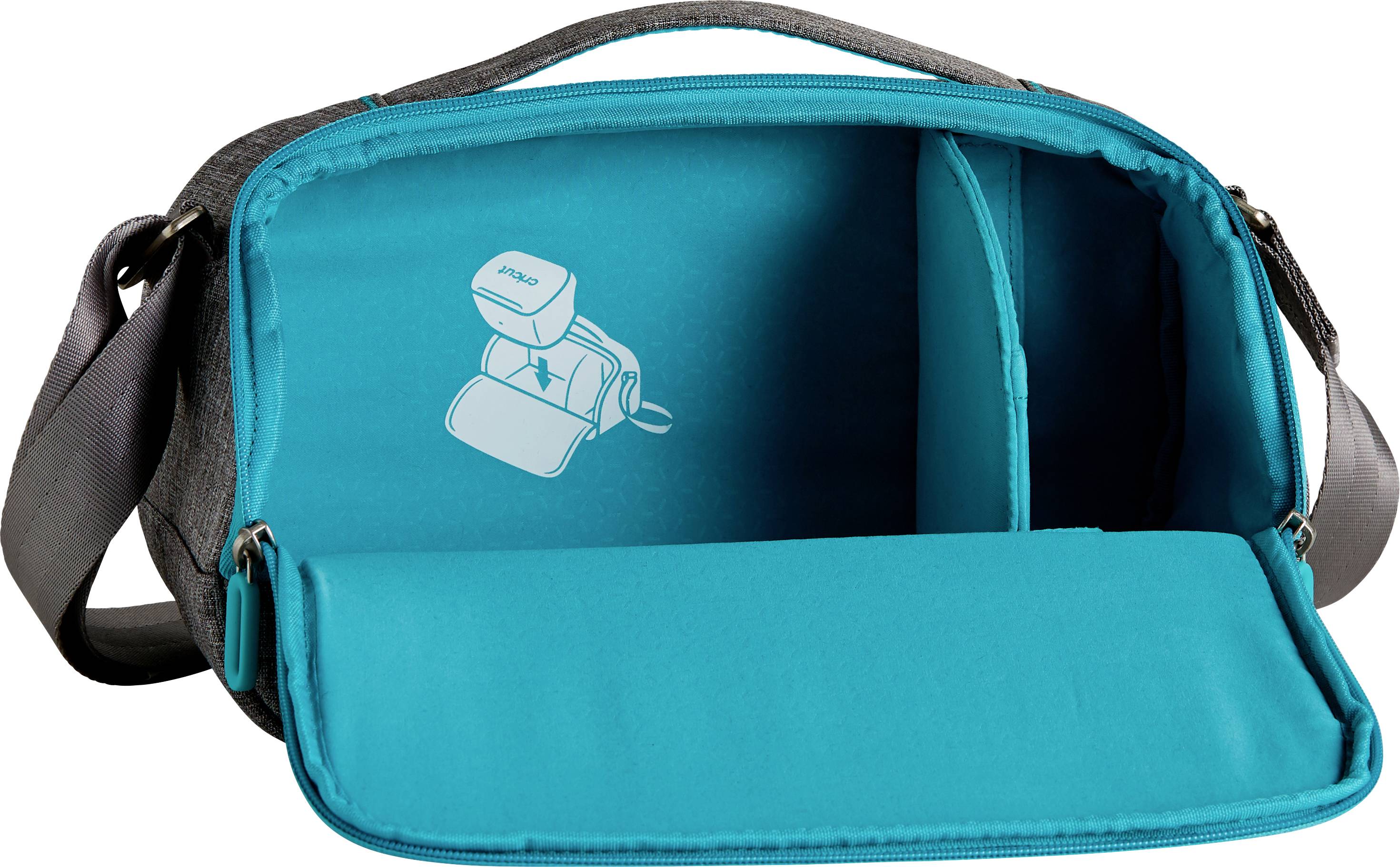 Cricut CARRY Bag Grey, Turquoise