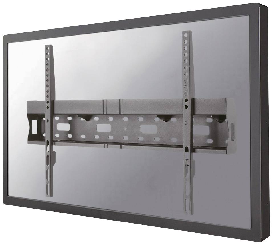 Flat wall-mounting bracket for television screens.