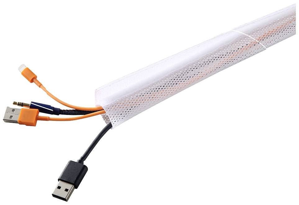 Neomounts Braided sleeving White