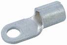 Metal cable eyelet with hole for electrical connections, for attachment to a cable. Suitable for professional electrical installations.